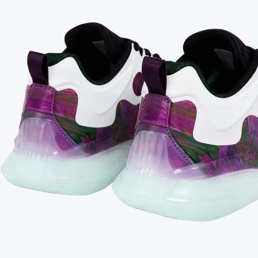 Multicolored creative sneaker bright joyful
